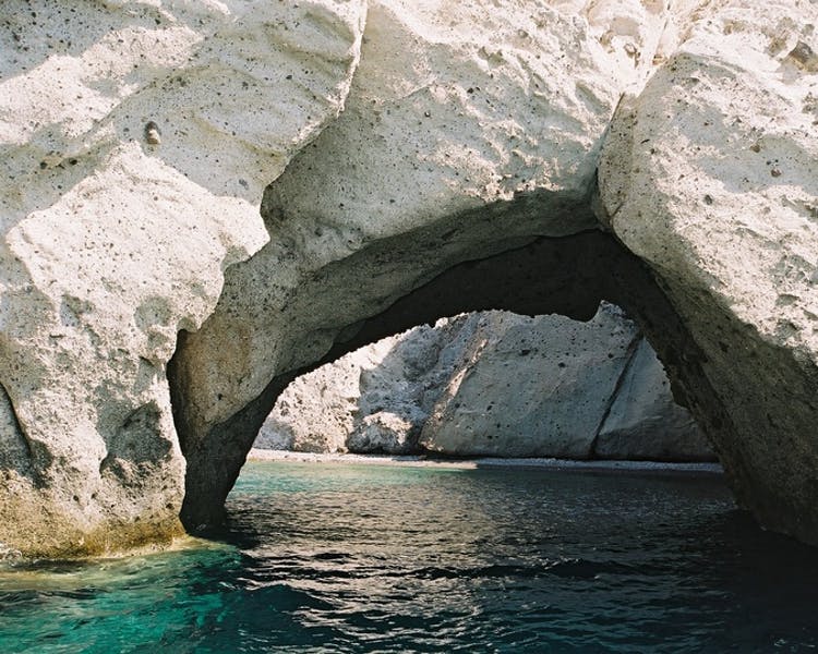 Agios Georgios sea caves